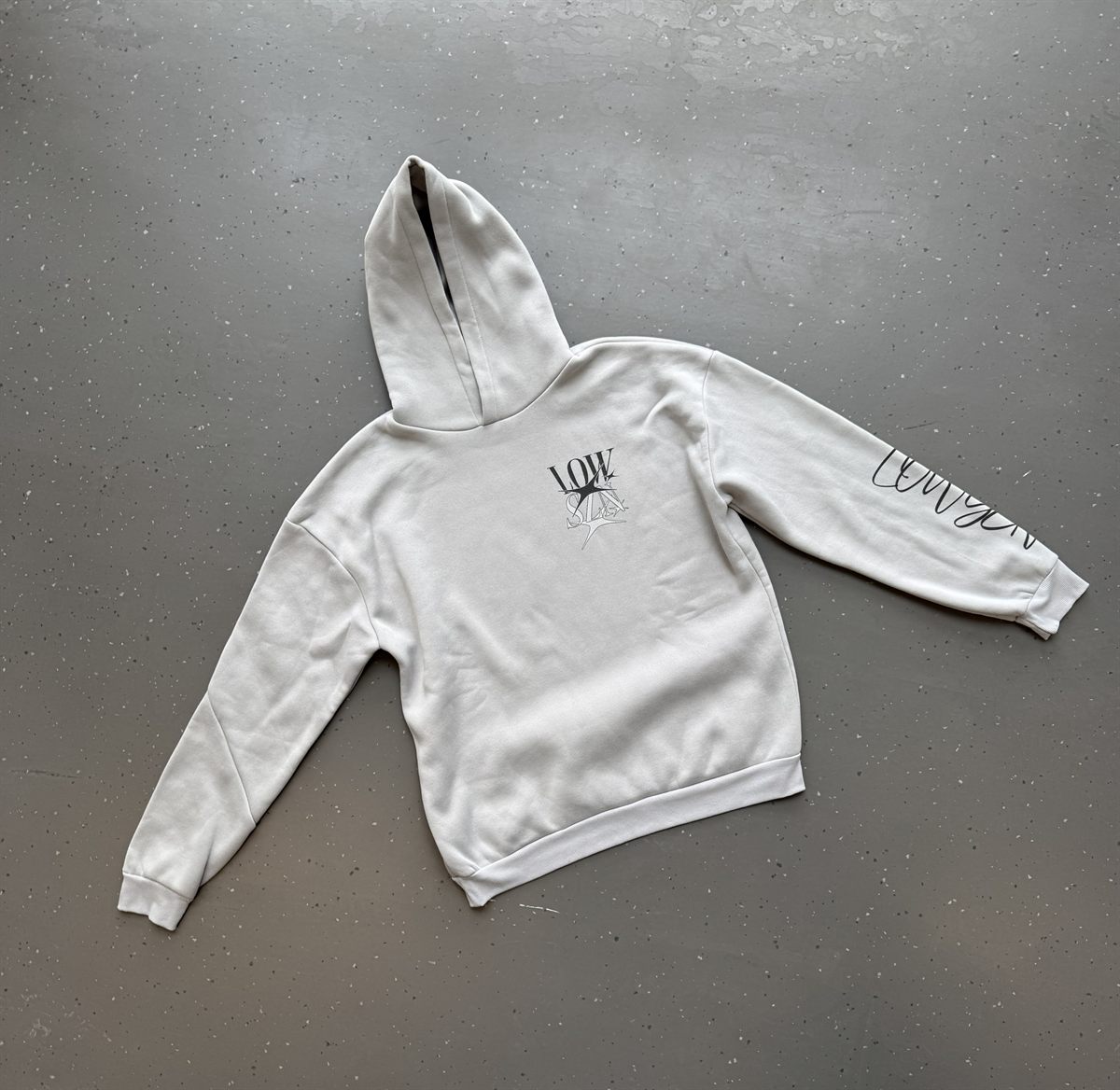 Hoodie Grey Vorderansicht
