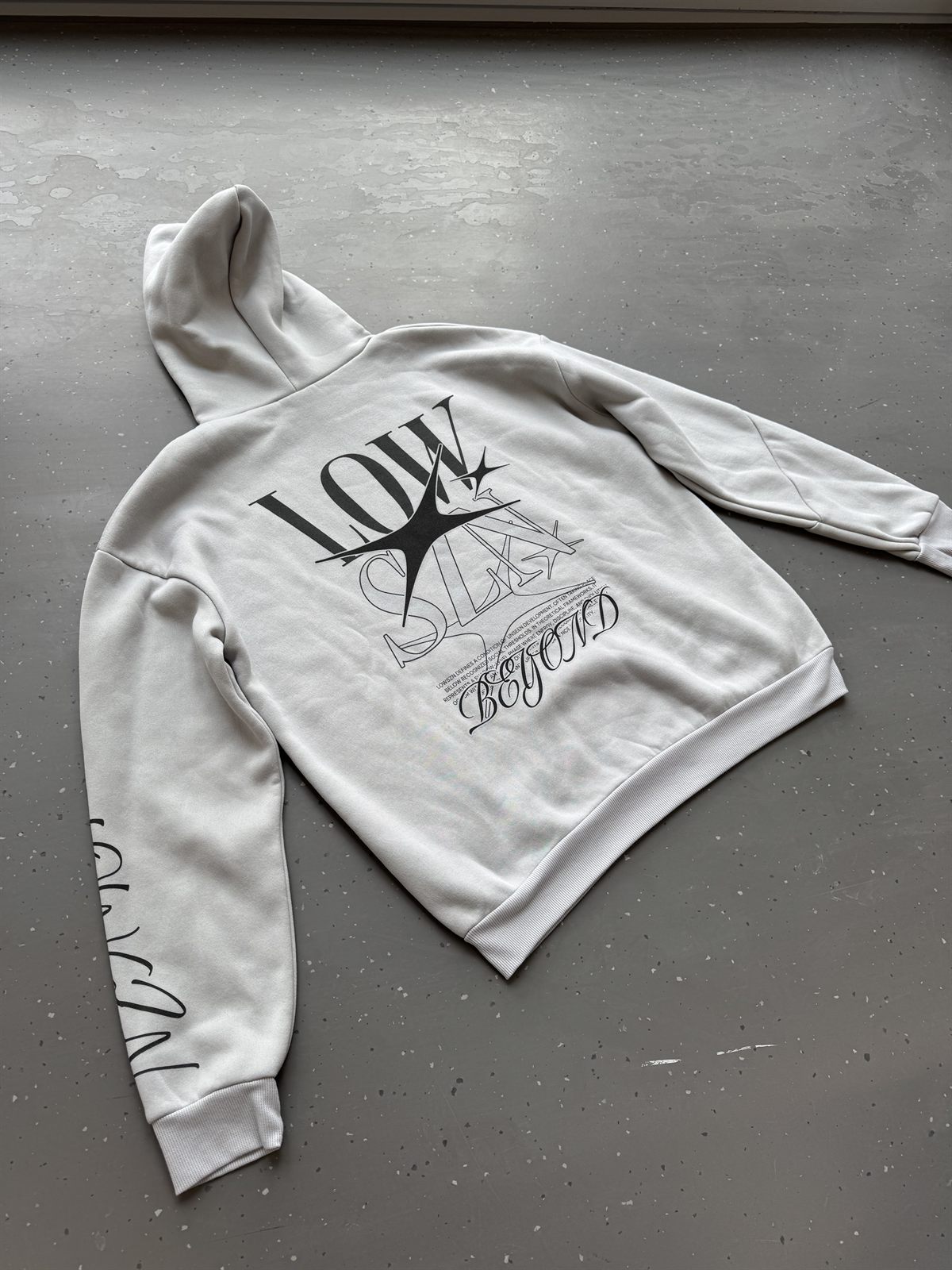 Hoodie Grey Rückansicht